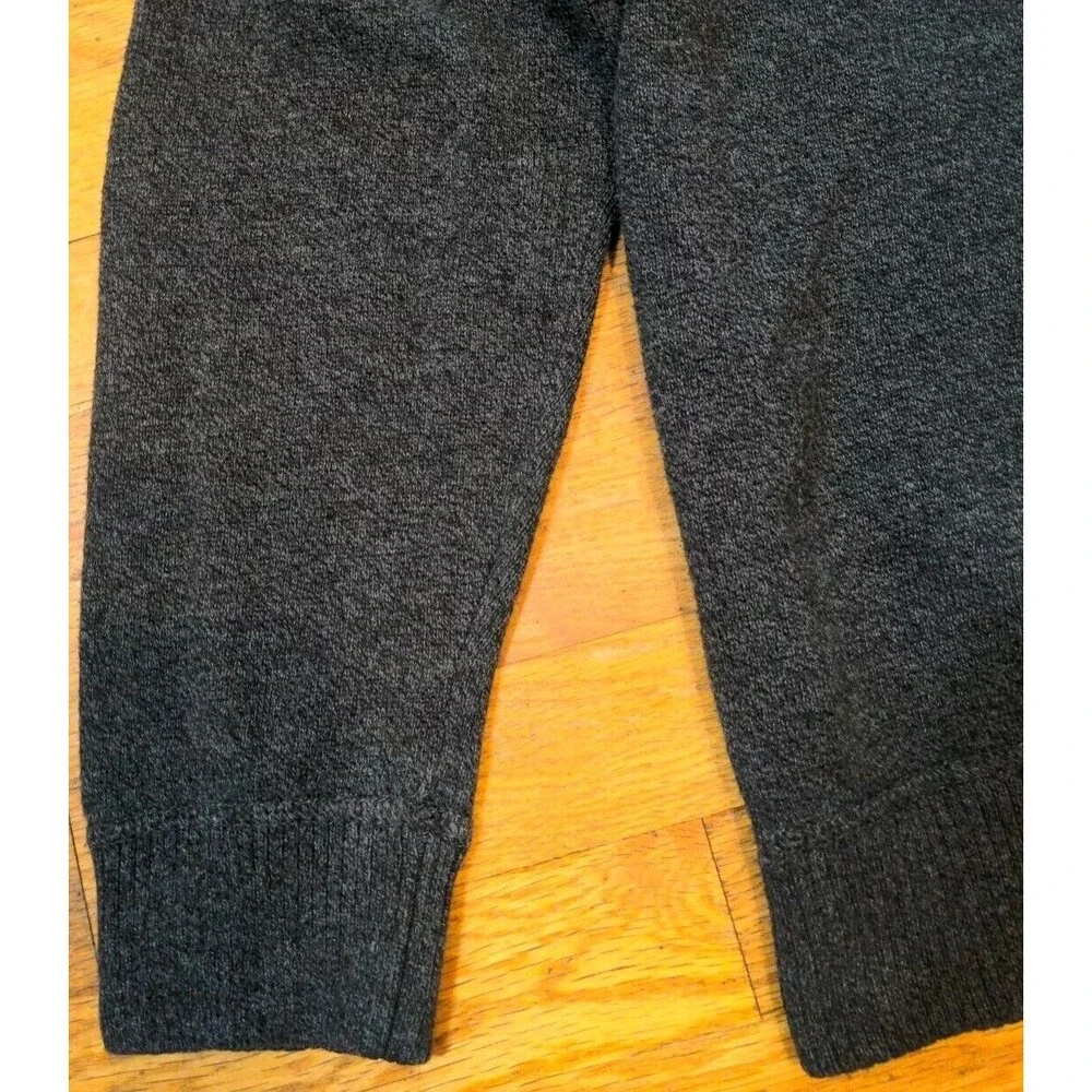 Men's American Eagle Long Sleeve Gray V-Neck Cotton Sweater Size XL EUC
